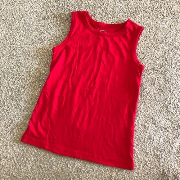 Wonder Nation Red cotton blend high neck tank top in size XS - Picture 1 of 4
